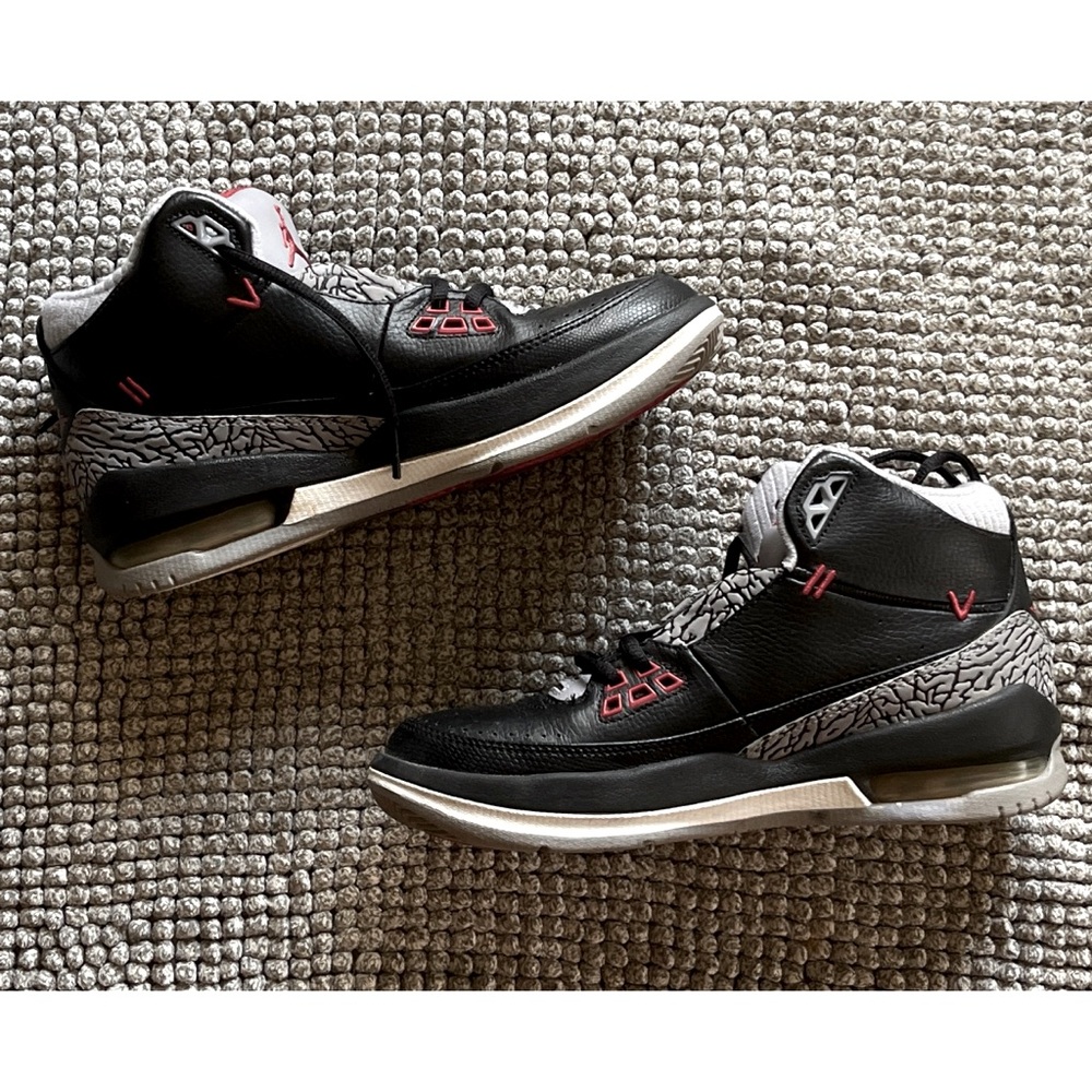 Nike Air Jordan Retro 2.5 Team GS ‘Bred’ Black Cement Gray & Red - Youth 6.5.